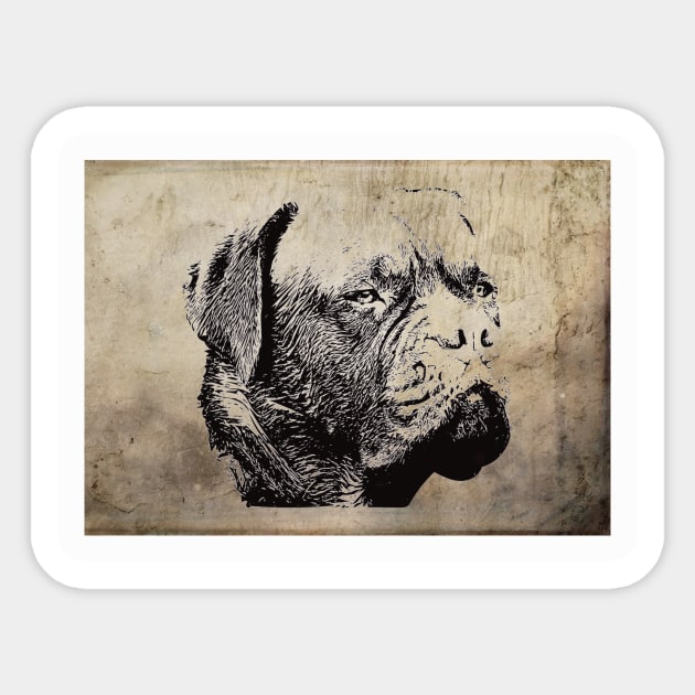 Dogue de Bordeaux Sticker by DoggyStyles